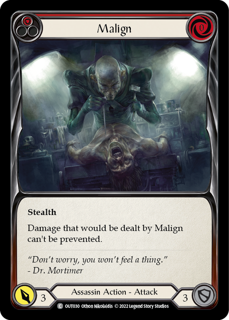 Malign (Red) - OUT030 - Common Outsiders