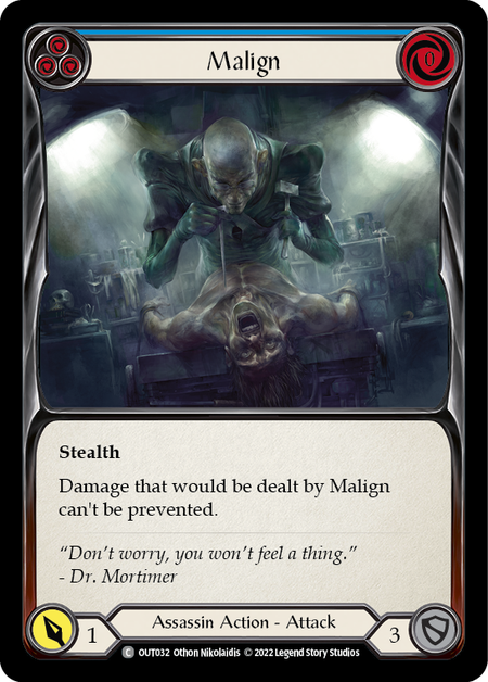 Malign (Blue) - OUT032 - Common Outsiders