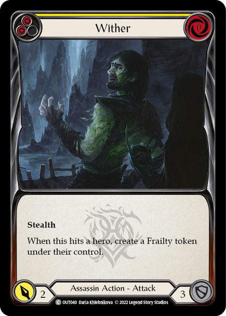 Playset 3 3x Wither Yellow - Out040 - Common Outsiders