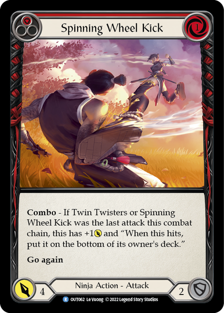 Spinning Wheel Kick (Red) - OUT062 - Rare Outsiders