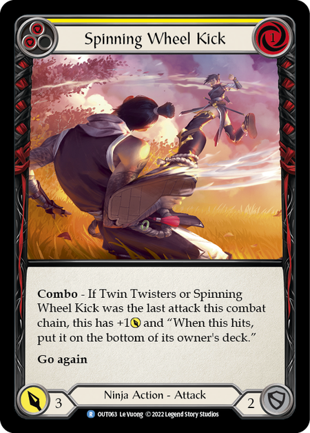 Spinning Wheel Kick (Yellow) - OUT063 - Rare Outsiders