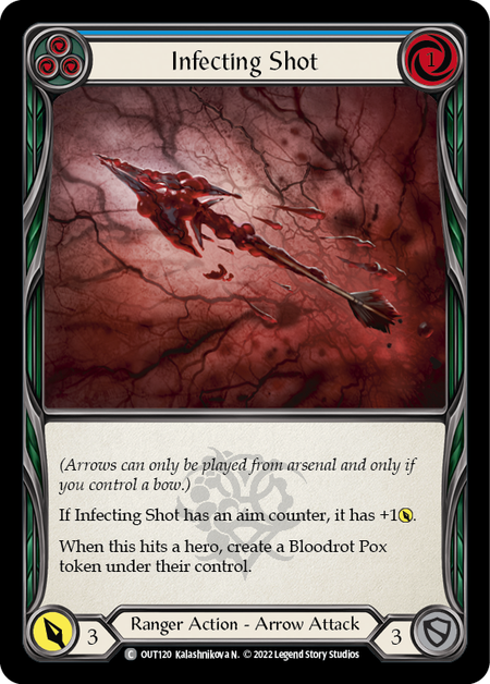 Infecting Shot (Blue) - OUT120 - Common Outsiders