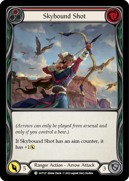 Skybound Shot (Red) - OUT127 - Common Outsiders