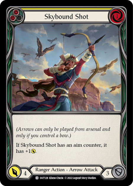 Skybound Shot (Yellow) - OUT128 - Common Outsiders