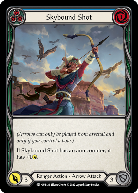 Skybound Shot (Blue) - OUT129 - Common Outsiders