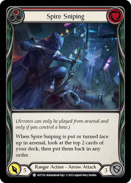 Spire Sniping (Red) - OUT130 - Common Outsiders