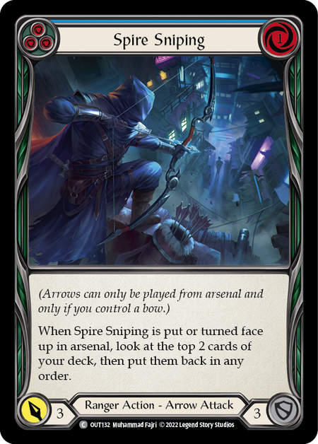 Spire Sniping (Blue) - OUT132 - Common Outsiders