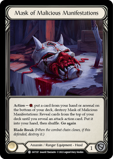 Mask of Malicious Manifestations - OUT157 - Common Outsiders