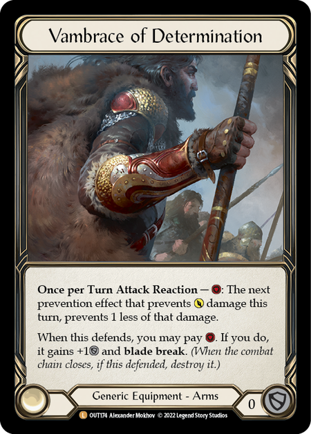 Vambrace of Determination - OUT174 - Legendary Outsiders