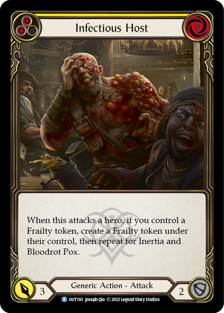 Infectious Host (Yellow) - OUT193 - Rare Outsiders