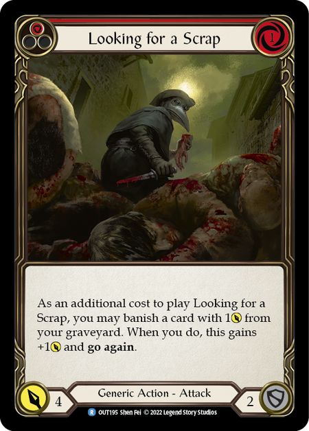 Looking for a Scrap (Red) - OUT195 - Rare Outsiders