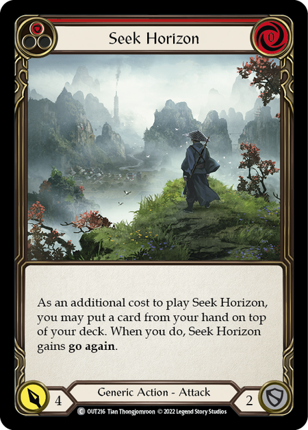 Seek Horizon (Red) - OUT216 - Common Outsiders