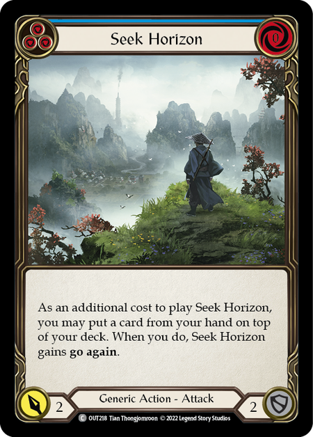 Seek Horizon (Blue) - OUT218 - Common Outsiders