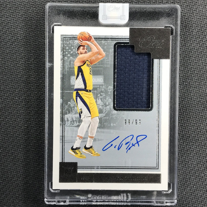 2019-20 One and One GOGA BITADZE Rookie Jersey Autographs 99/99-Cherry Collectables