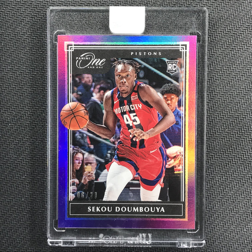 2019-20 One and One SEKOU DOUMBOUYA Base Rookie Purple 6/20-Cherry Collectables