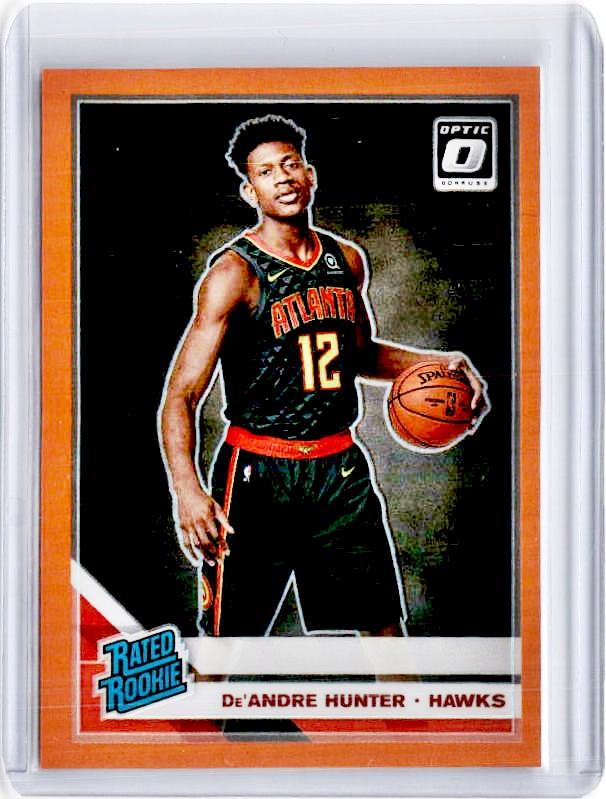 2019-20 Optic DE'ANDRE HUNTER Rated Rookie Orange Prizm 187/199-Cherry Collectables