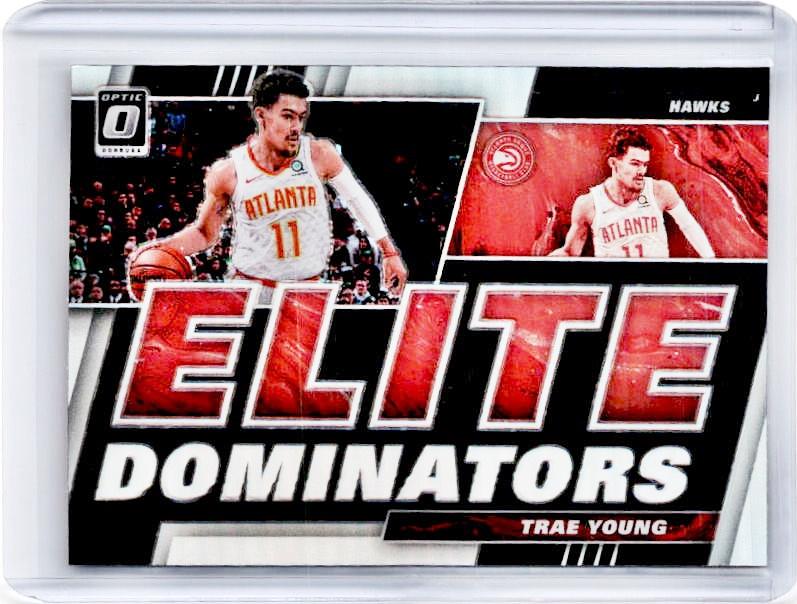 2019-20 Optic TRAE YOUNG Elite Dominators Silver Holo Prizm #13-Cherry Collectables