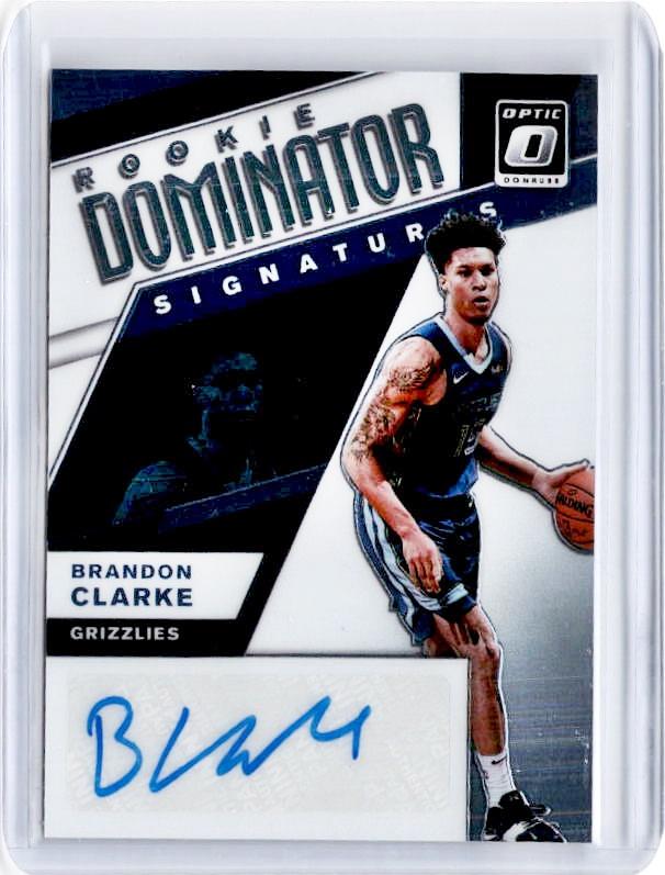 2019-20 Optic BRANDON CLARKE Rookie Dominator Signatures 25/49-Cherry Collectables