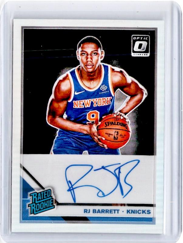 2019-20 Optic RJ BARRETT Rated Rookie Silver Auto #178-Cherry Collectables