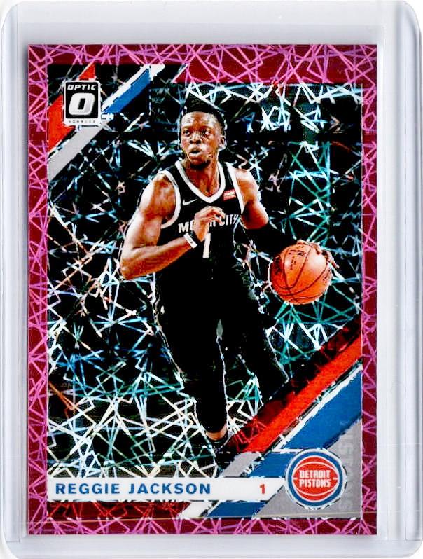 2019-20 Optic REGGIE JACKSON Pink Velocity Prizm 51/75-Cherry Collectables