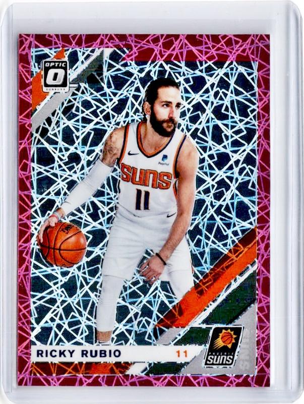 2019-20 Optic RICKY RUBIO Pink Velocity Prizm 28/75-Cherry Collectables