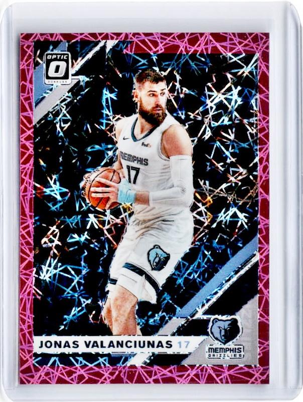 2019-20 Optic JONAS VALUNCIUNAS Pink Velocity Prizm 34/79-Cherry Collectables