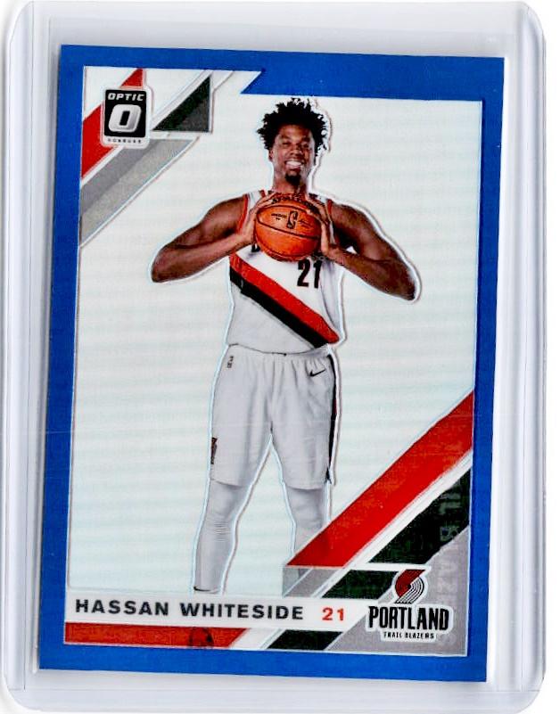 2019-20 Optic HASSAN WHITESIDE Blue Prizm 29/59-Cherry Collectables