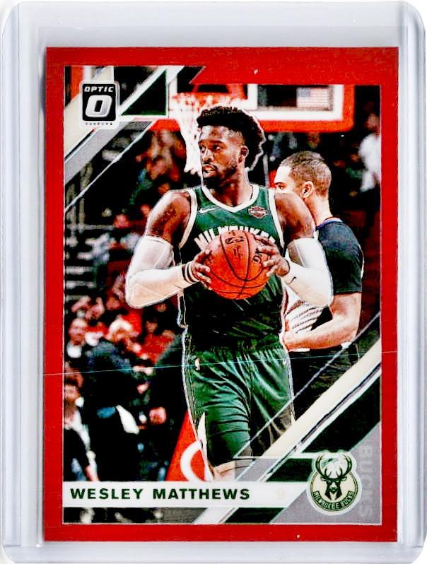 2019-20 Optic WESLEY MATTHEWS Red Prizm 92/99-Cherry Collectables