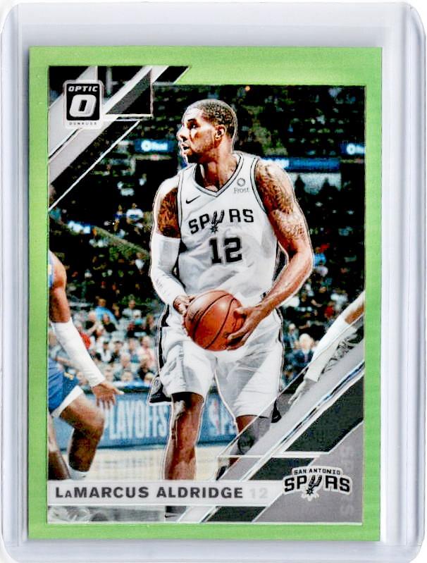 2019-20 Optic LAMARCUS ALDRIDGE Lime Green Prizm 108/149-Cherry Collectables