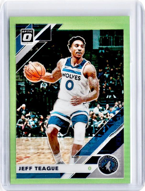 2019-20 Optic JEFF TEAGUE Lime Green Prizm 123/149-Cherry Collectables