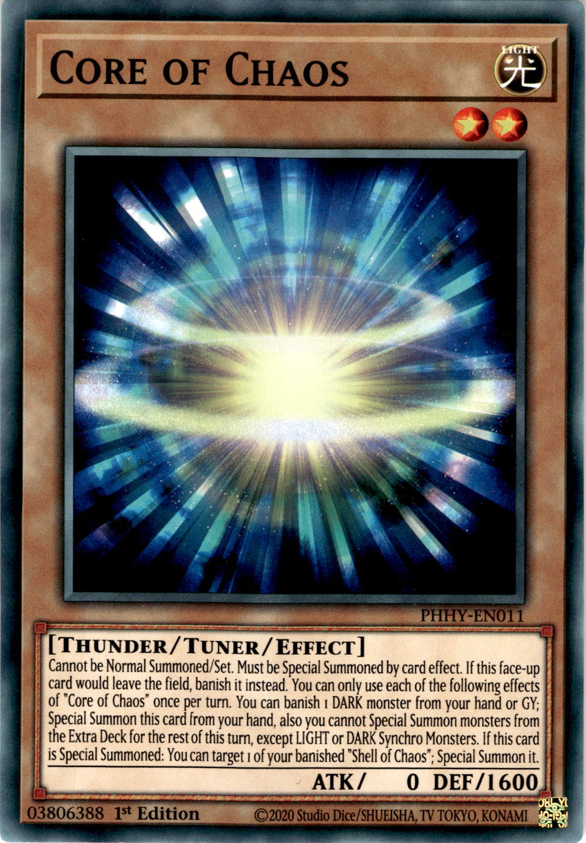 Core of Chaos - PHHY-EN011 - Common 1st Edition