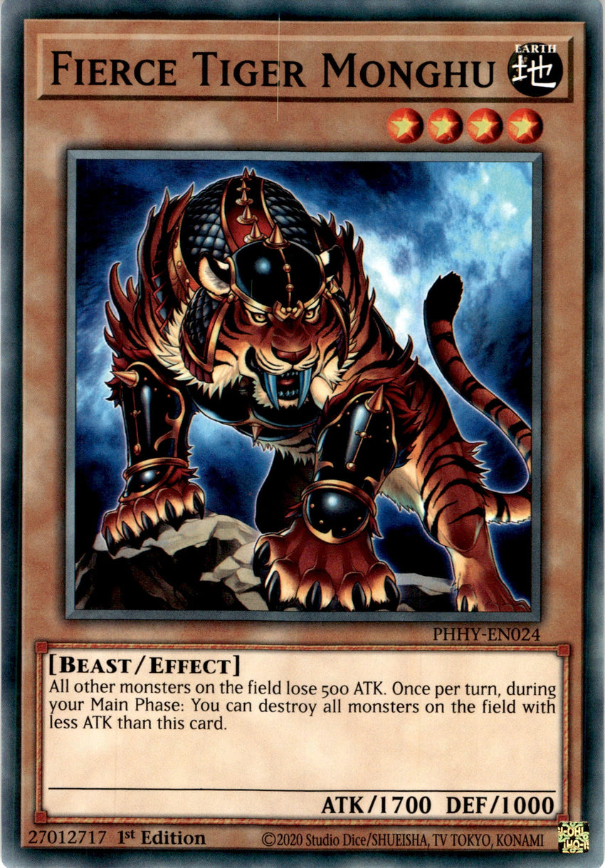 Fierce Tiger Monghu - PHHY-EN024 - Common 1st Edition