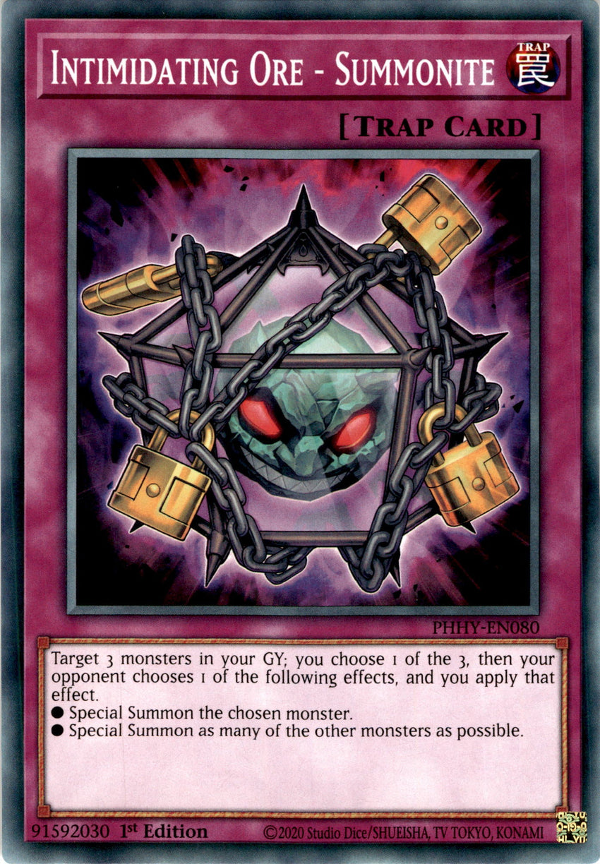 Intimidating Ore - Summonite - PHHY-EN080 - Common 1st Edition