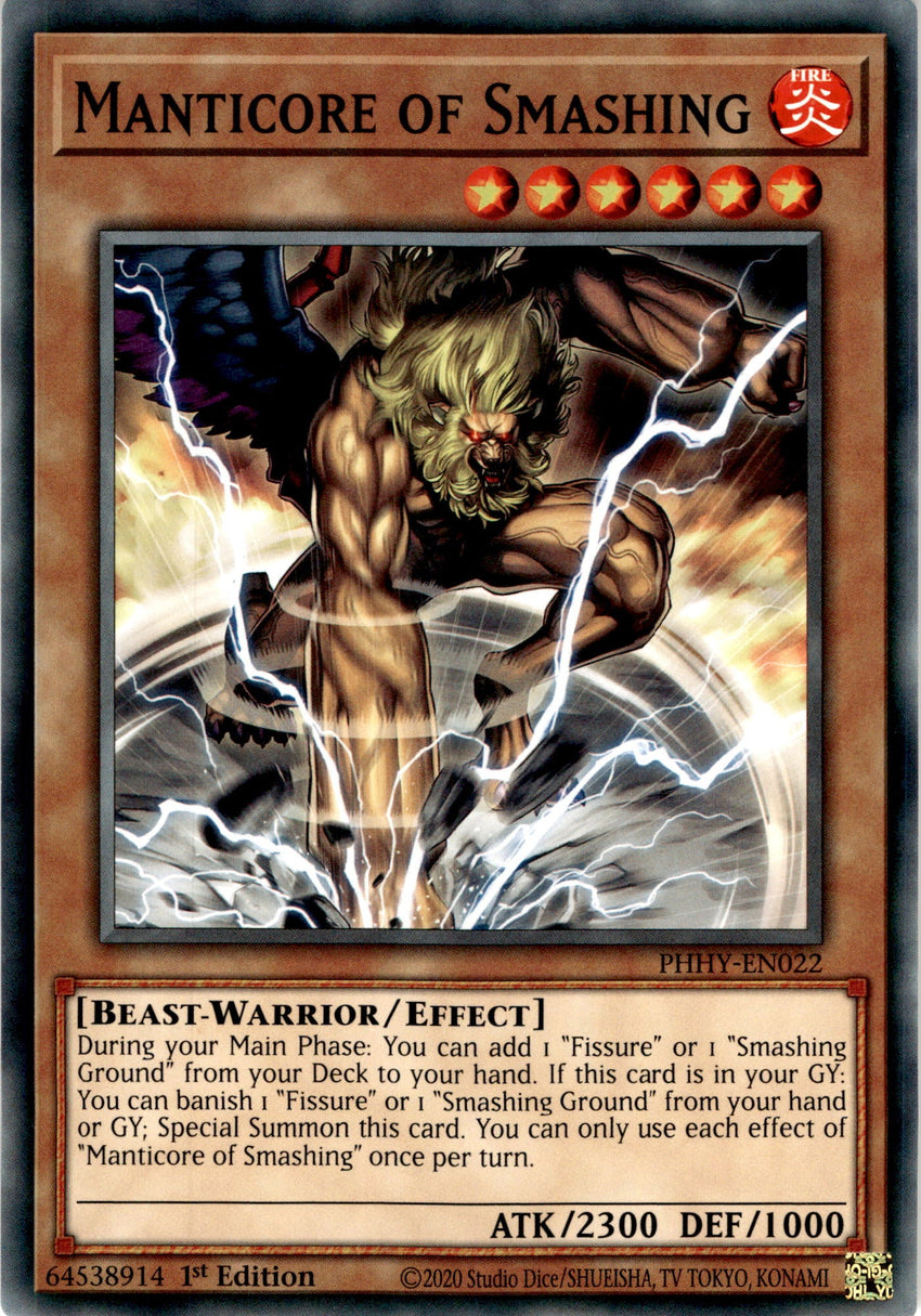Manticore of Smashing - PHHY-EN022 - Common 1st Edition