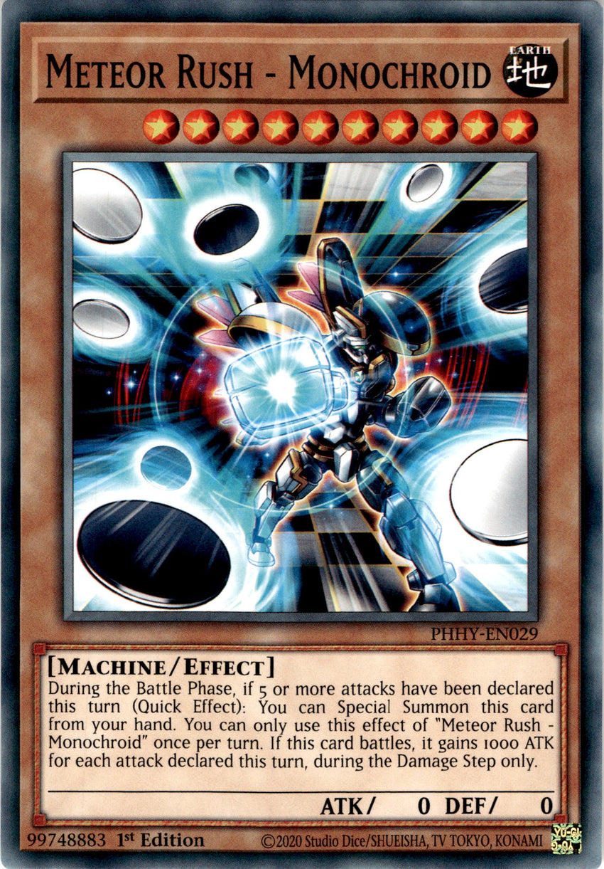 Meteor Rush - Monochroid - PHHY-EN029 - Common 1st Edition