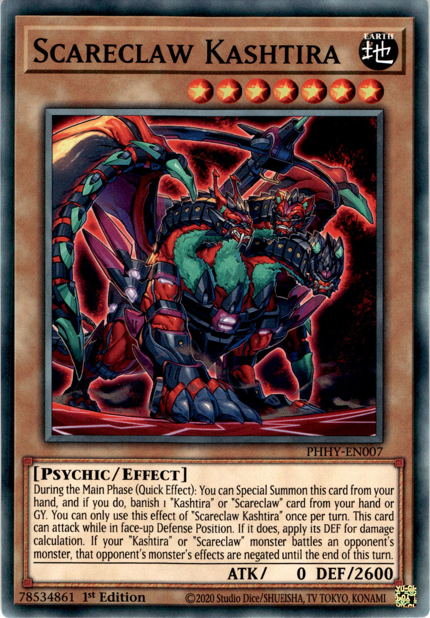 Scareclaw Kashtira - PHHY-EN007 - Common 1st Edition