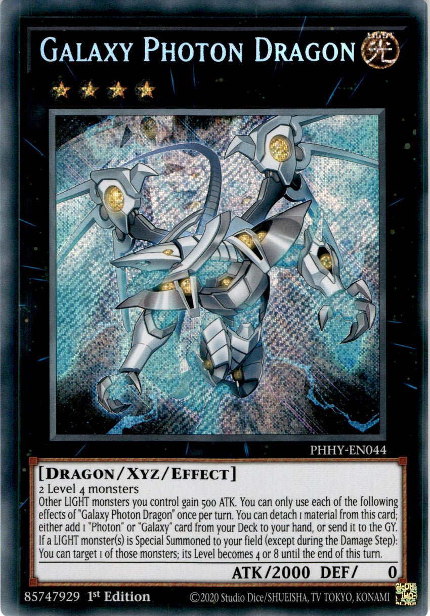 Galaxy Photon Dragon - Phhy-en044 - Secret Rare 1st Edition