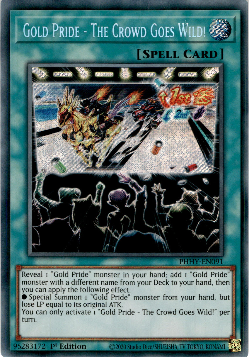 Gold Pride - The Crowd Goes Wild - Phhy-en091 - Secret Rare 1st Edition