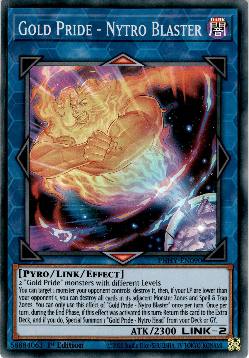 Gold Pride - Nytro Blaster - PHHY-EN090 - Super Rare 1st Edition