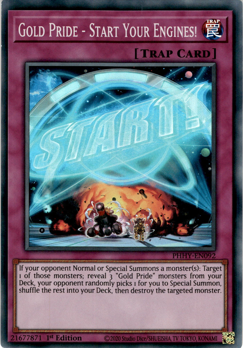 Gold Pride - Start Your Engines! - PHHY-EN092 - Super Rare 1st Edition