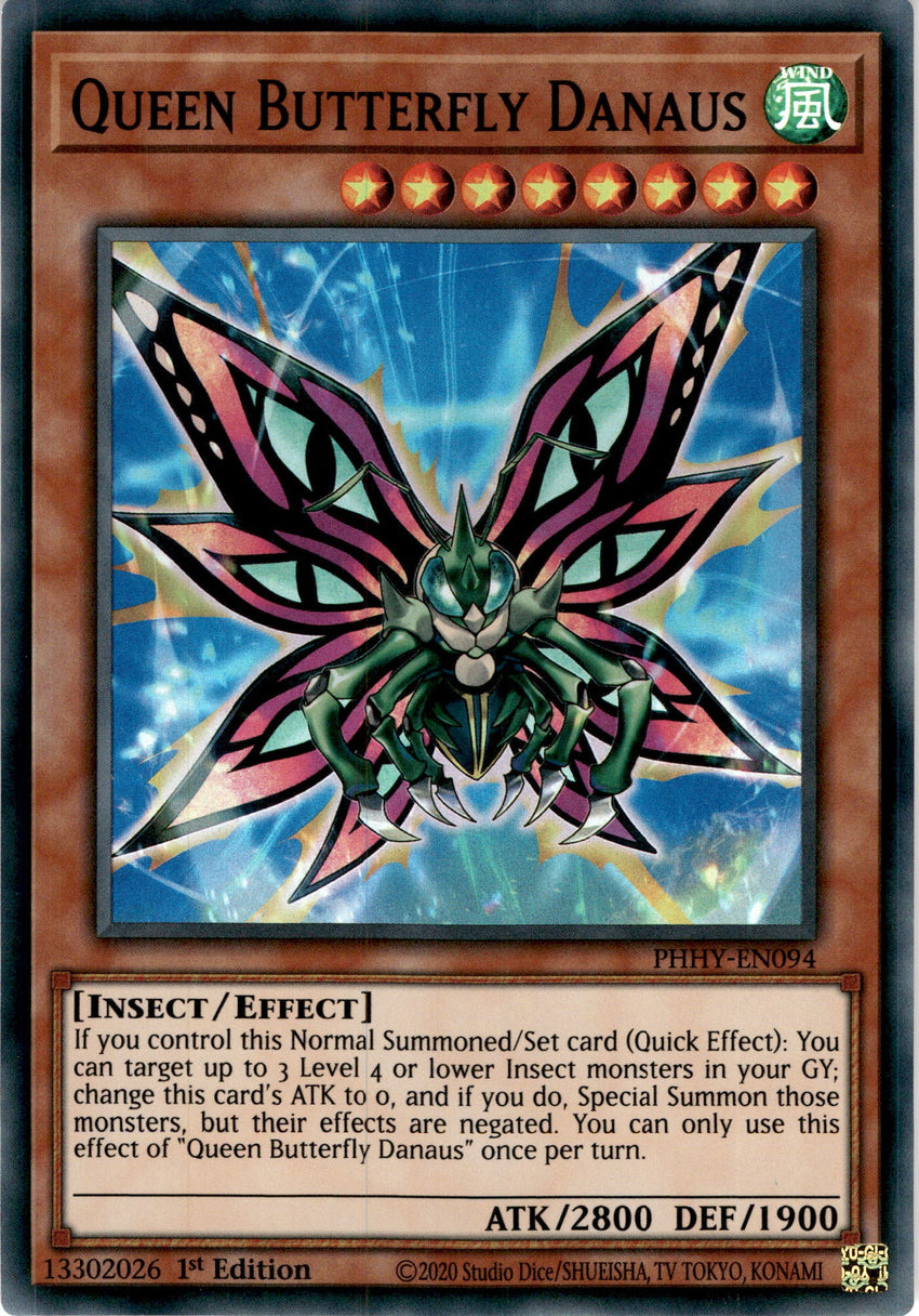 Playset 3 3x Queen Butterfly Danaus - Phhy-en094 - Super Rare 1st Edition