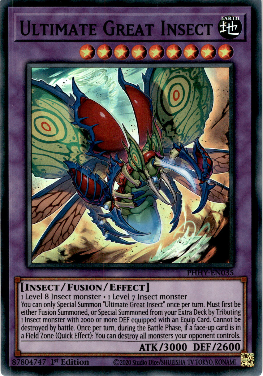 Ultimate Great Insect - PHHY-EN035 - Super Rare 1st Edition