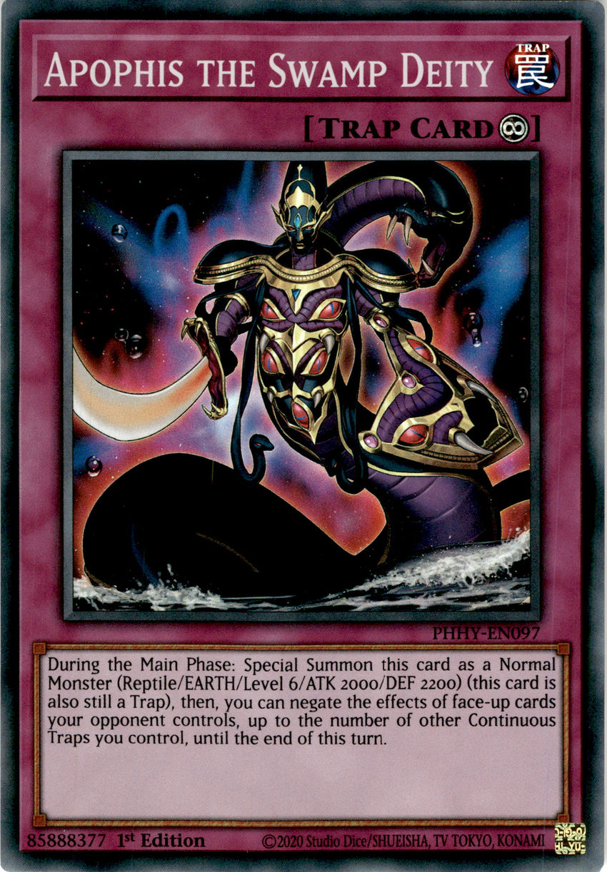Apophis the Swamp Deity - PHHY-EN097 - Super Rare 1st Edition