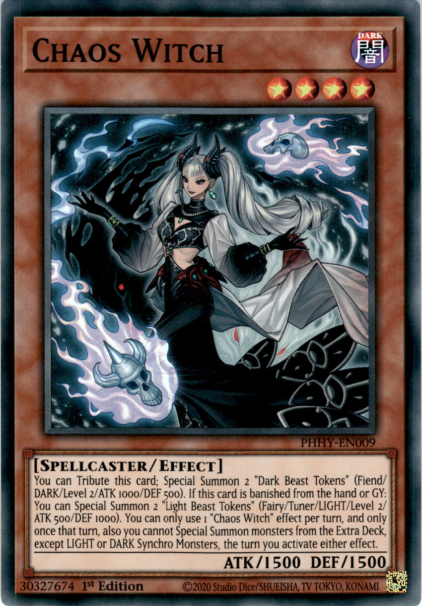 Chaos Witch - PHHY-EN009 - Super Rare 1st Edition