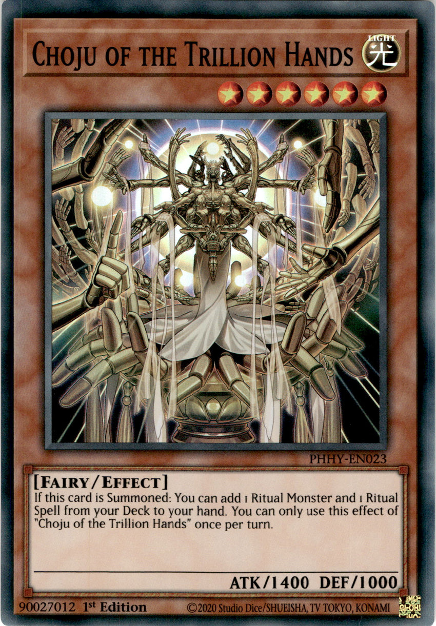 Choju of the Trillion Hands - PHHY-EN023 - Super Rare 1st Edition