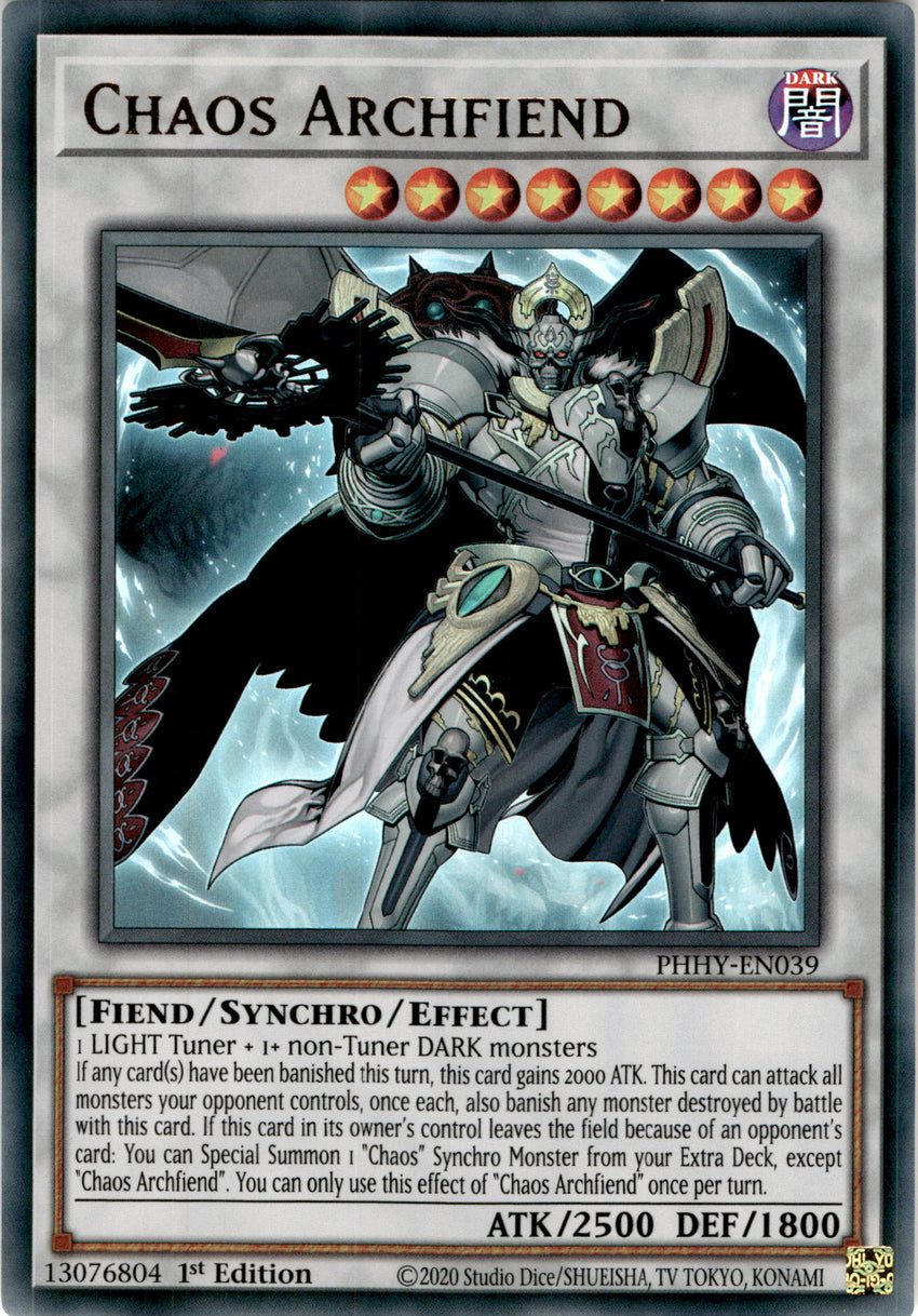 Chaos Archfiend - PHHY-EN039 - Ultra Rare 1st Edition