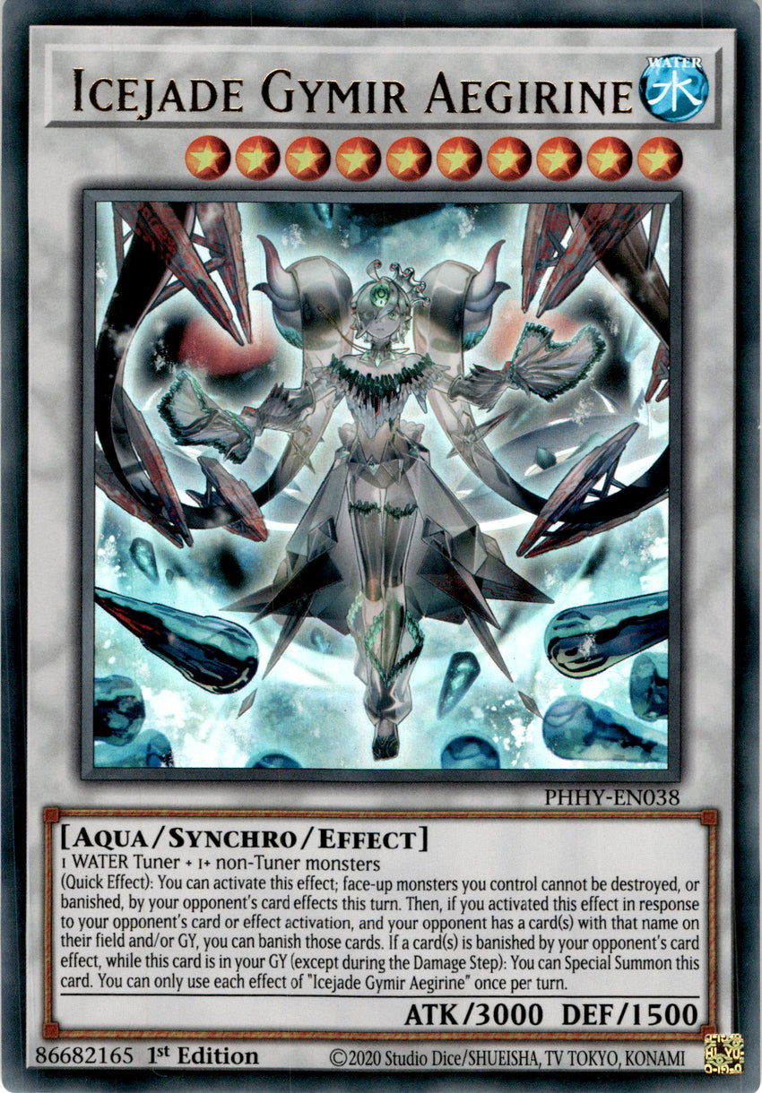 Icejade Gymir Aegirine - PHHY-EN038 - Ultra Rare 1st Edition