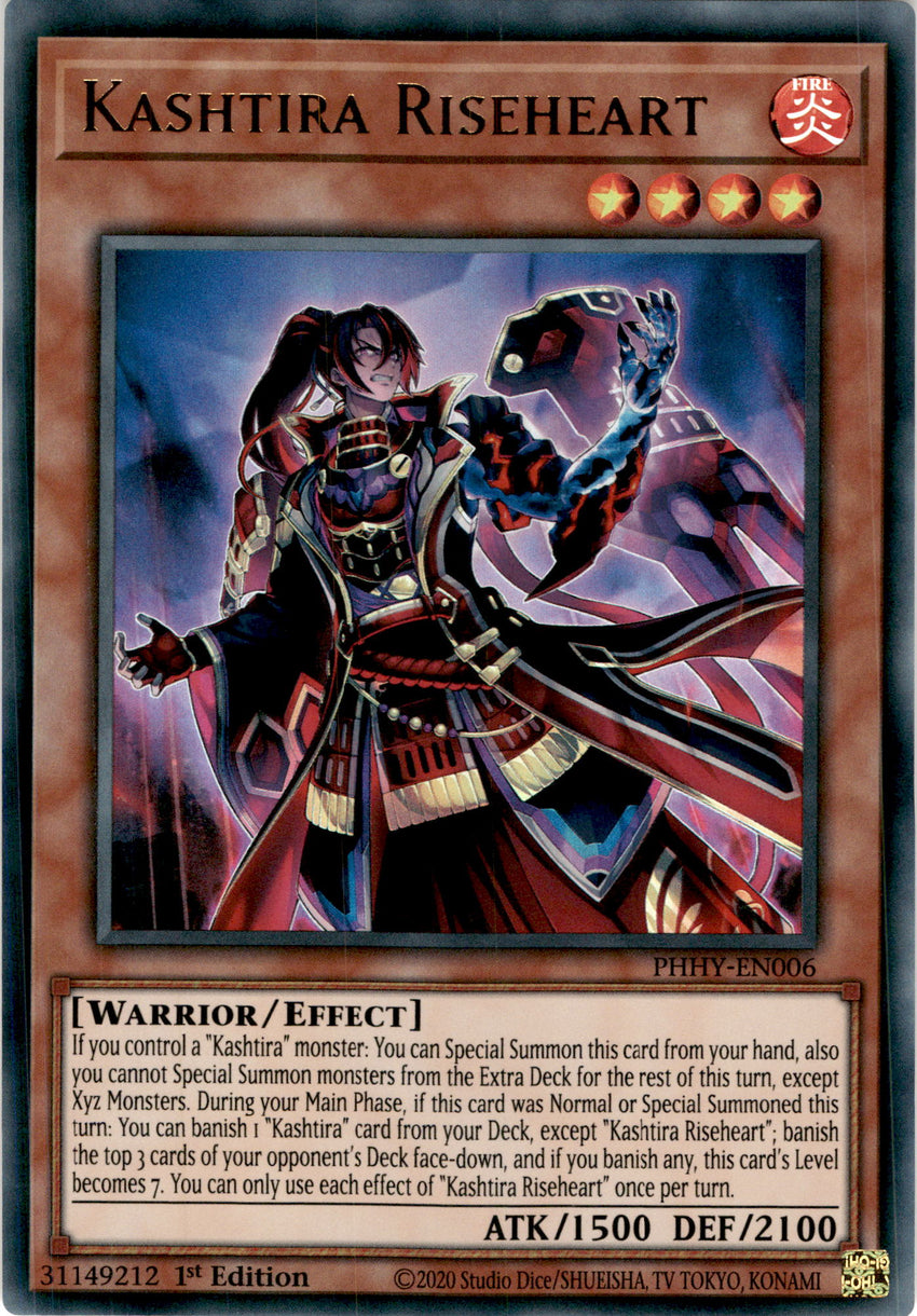Kashtira Riseheart - PHHY-EN006 - Ultra Rare 1st Edition