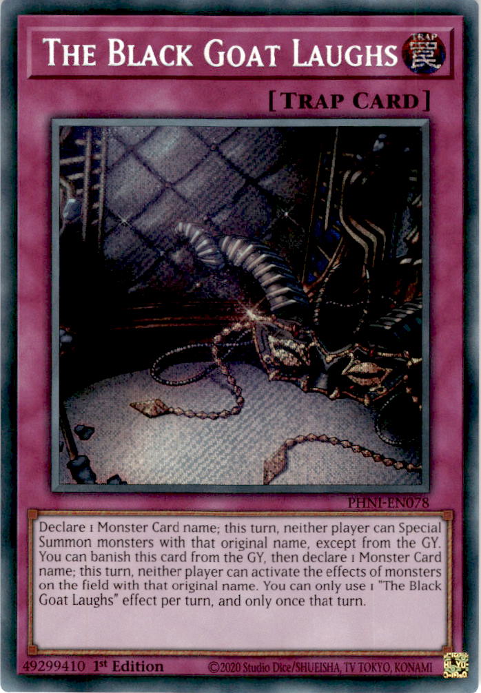 The Black Goat Laughs - PHNI-EN078 - Secret Rare 1st Edition