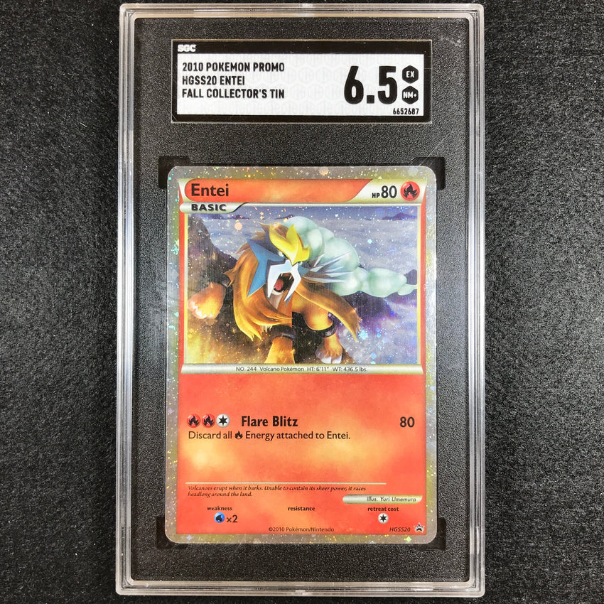 Sgc 6.5 Entei - Hgss20 - Fall Collectors Tin Promo 687 Cherry Collectables Sgc 6.5 Entei - Hgss20 - Fall Collectors Tin Promo 687 Cherry Collectables